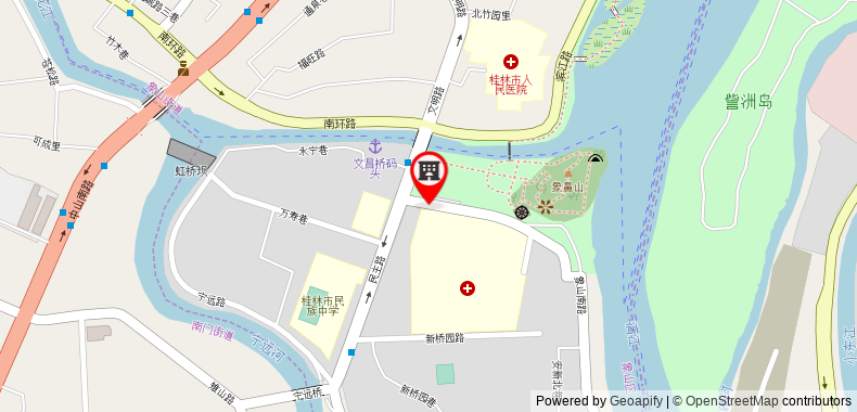 Bản đồ đến Khách sạn Guilin Vienna Zhongshan Road Branch