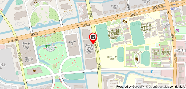 Bản đồ đến Khách sạn JI Haining Haichang South Road Leather City Branch