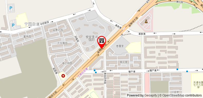 Bản đồ đến Khách sạn Jun Tianjin 2nd High School Jinshi Overpass Metro Station