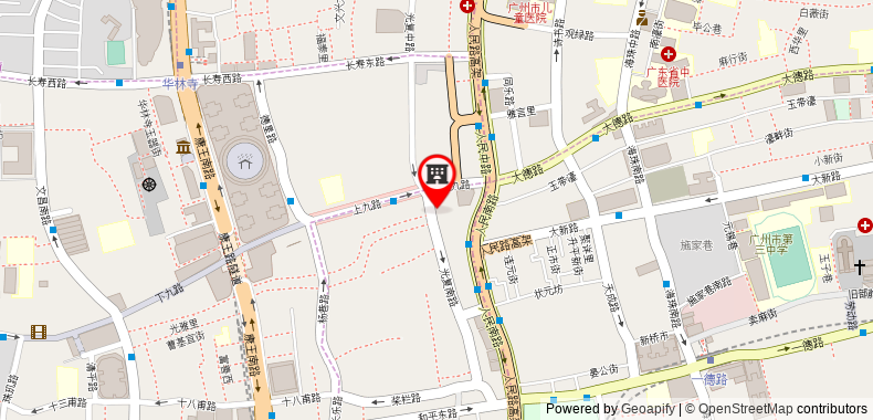 Bản đồ đến James Joyce Coffetel Guangzhou Shangxiajiu Hualin International Jade City Branch