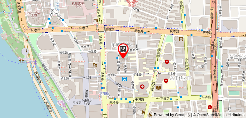 Bản đồ đến Khách sạn Haihua Hangzhou