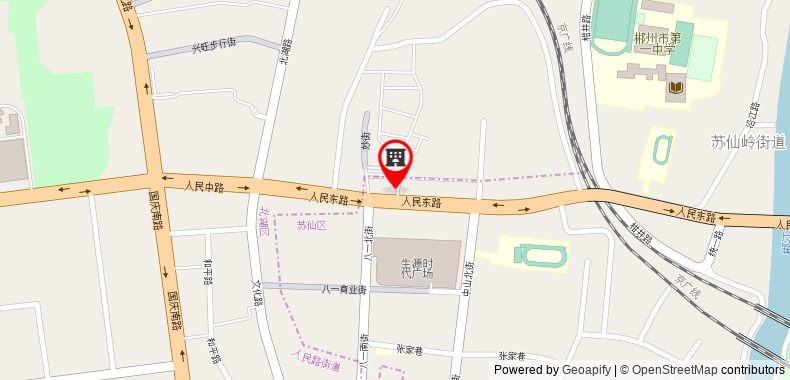 7 Days Inn Chenzhou Xinglong Walking Street Branch on maps