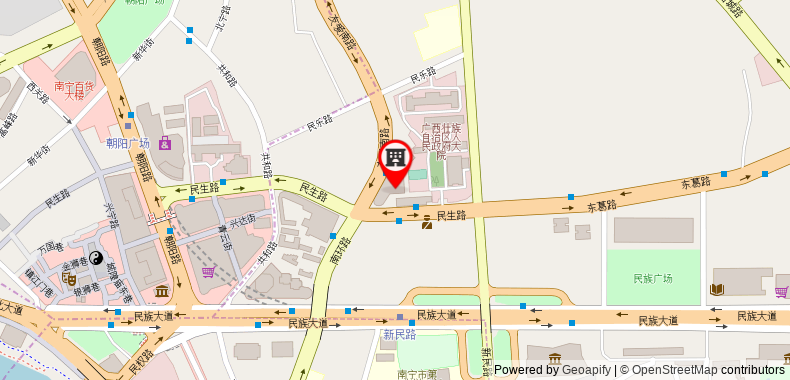 Bản đồ đến Khách sạn Wanxing Nanning Beining Street