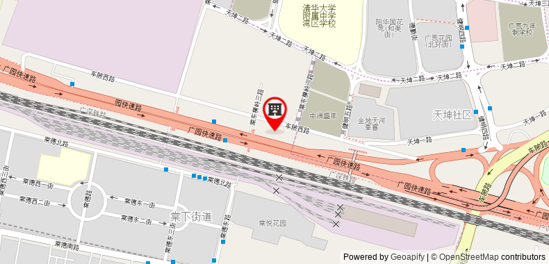 Bản đồ đến City Comfort Inn Guangzhou Tianhe Tangxia Exhibition Center