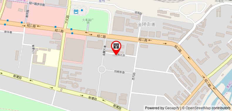 Bản đồ đến Jinjiang Inn Pinshang Baoji Jing Er Road Train Station Branch