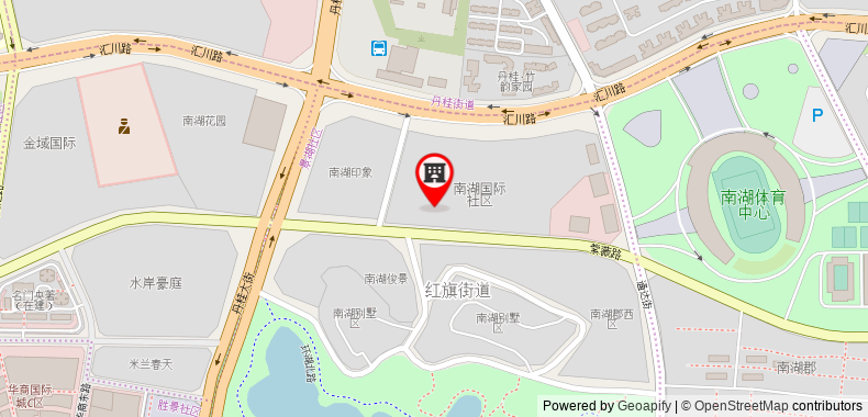 Bản đồ đến 7 Days Inn Zigong Huidong Central Branch