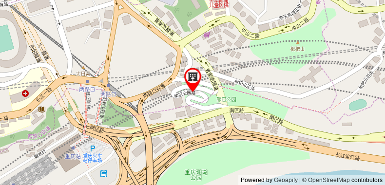 Bản đồ đến Hilton Chongqing