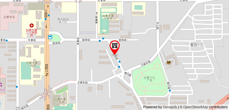 Bản đồ đến 7 Days Inn Baiyin Ren Min Road Coach Station Branch