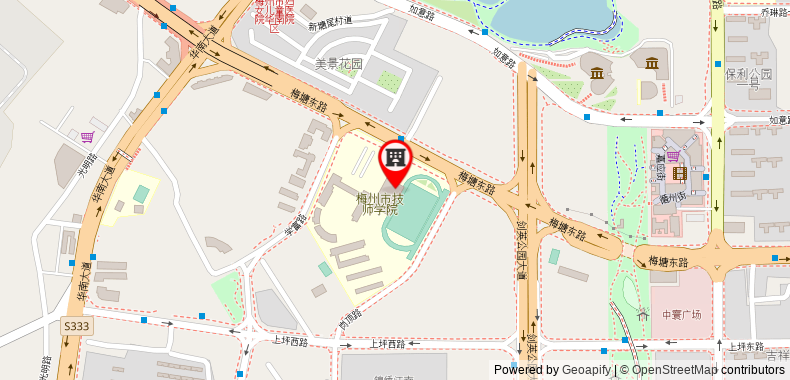 Bản đồ đến Khách sạn Vienna Meizhou Mei County Airport