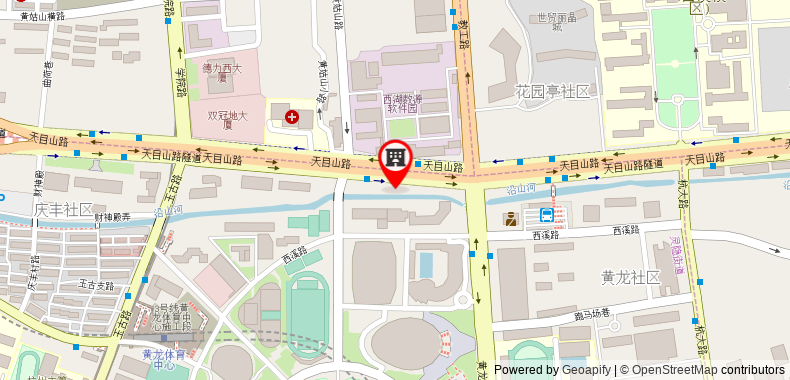 在地图上查看杭州黃龍智選假日酒店
