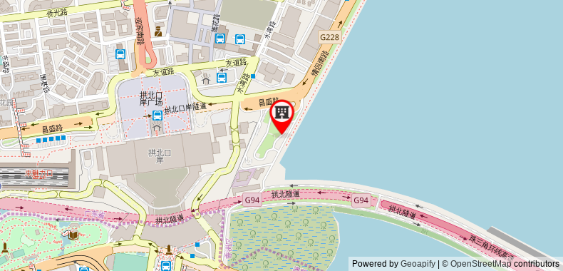 Bản đồ đến Khách sạn Zhuhai Golden Leaf Wuzhou Crown
