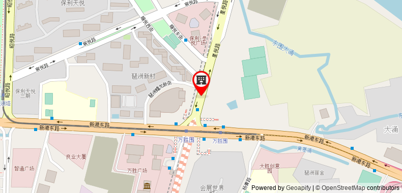 Guangzhou Canton Fair - International Service Aprt on maps