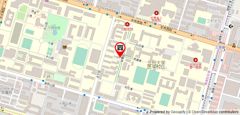 Bản đồ đến Khách sạn Starway Lanzhou Railway Station