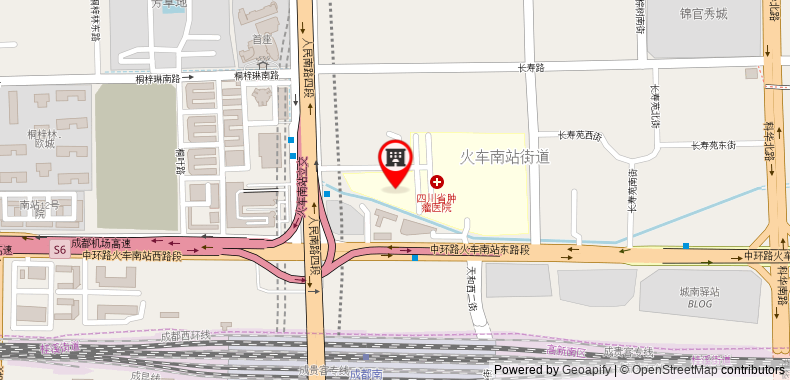 Bản đồ đến Khách sạn Renaissance Chengdu
