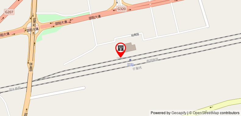Bản đồ đến Khách sạn IU Shaoyang Xihu Road Branch