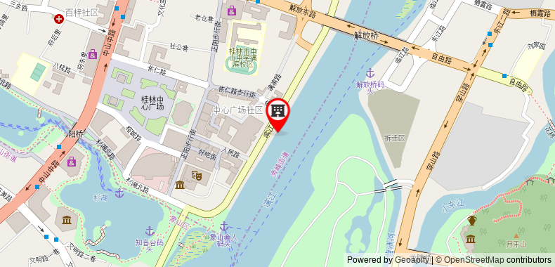 Bản đồ đến Khách sạn Guilin Gangshe (Guilin Xiangshan Park store)