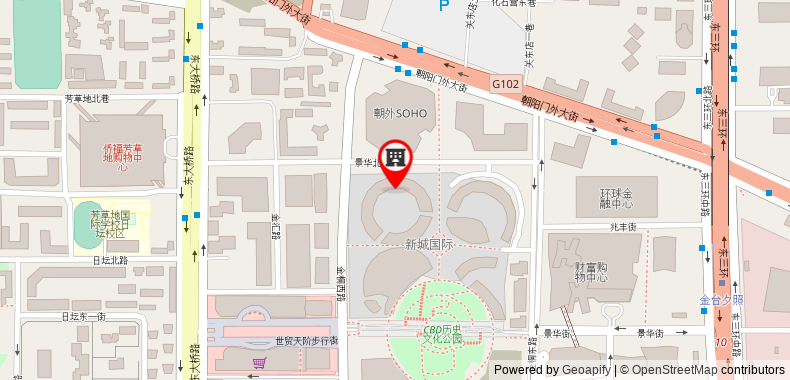 Bản đồ đến Khách sạn Beijing Ritan Rongbao