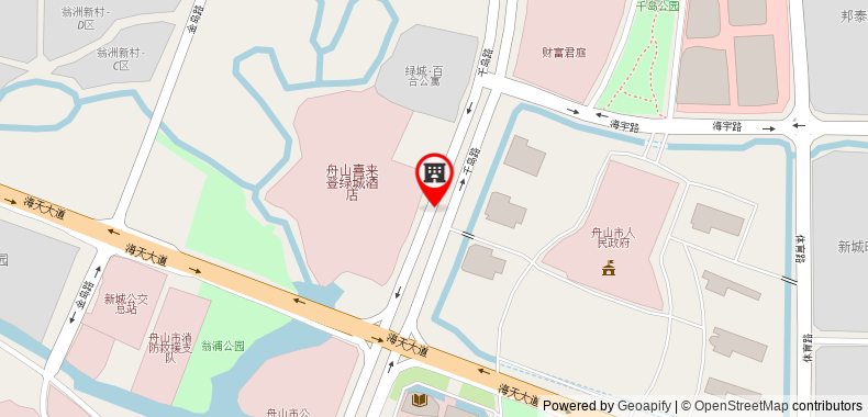 Bản đồ đến Khách sạn Sheraton Zhoushan