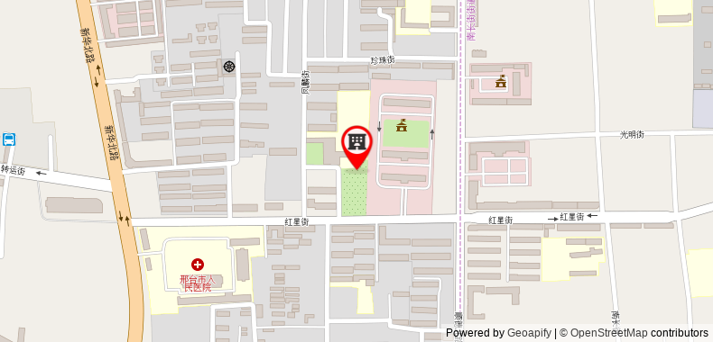 Bản đồ đến Khách sạn GreenTree Inn Xingtai Railway Station Business