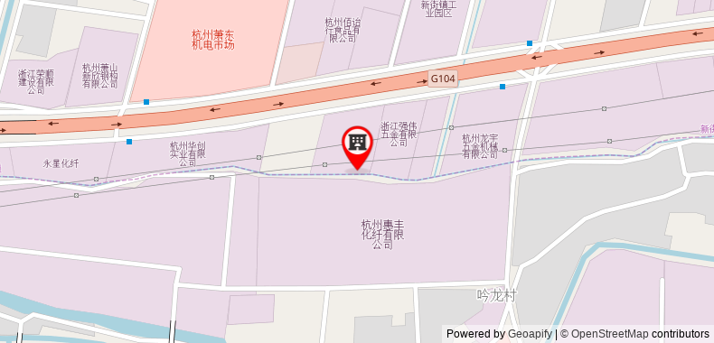 Bản đồ đến Thank Inn Zhejiang Hangzhou Xiaoshan District Xinjie