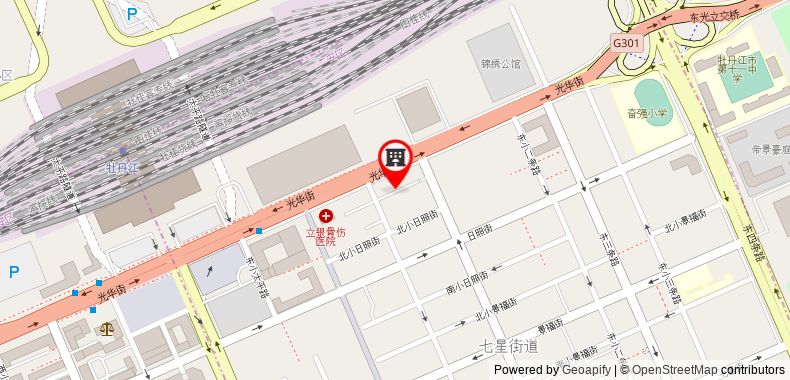 Bản đồ đến Khách sạn Starway Mudanjiang Railway Station