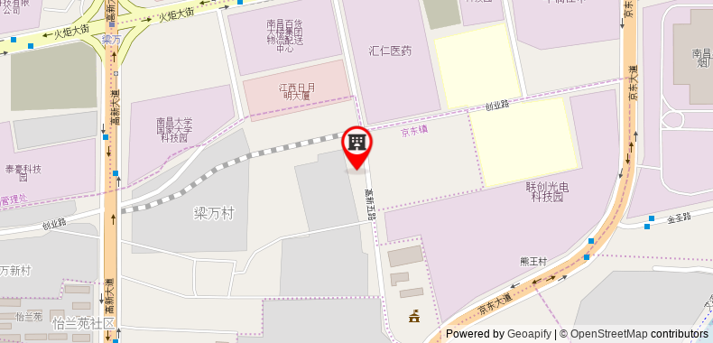 Bản đồ đến Khách sạn Nanchang Treasure Palace