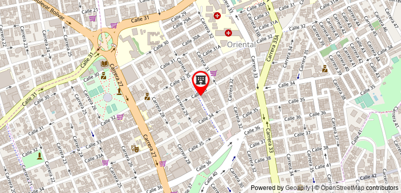 Bản đồ đến Khách sạn La Serrania Bucaramanga