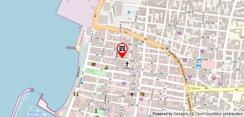 Bản đồ đến Khách sạn Nueva Granada