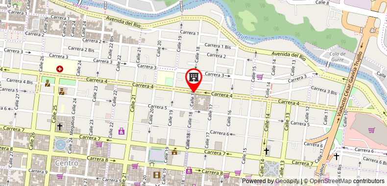 Bản đồ đến Khách sạn Central 418, Pereira