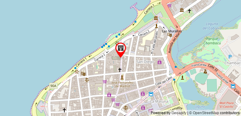 Bản đồ đến Khách sạn Nacar Cartagena, Curio Collection by Hilton