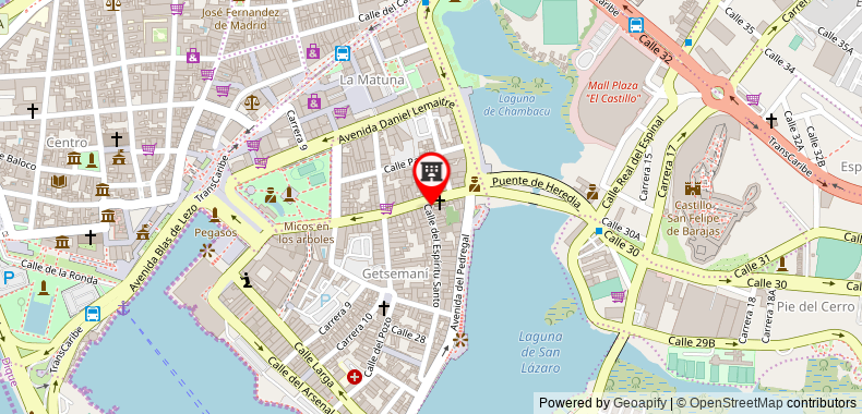 Bản đồ đến Khách sạn San Roque Cartagena