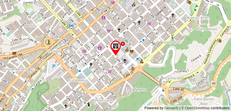 Hotel Bolivar Plaza on maps