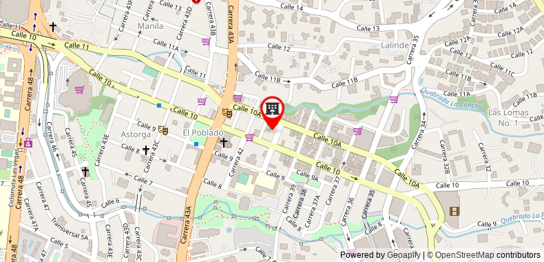 Bản đồ đến Khách sạn Florencia Plaza