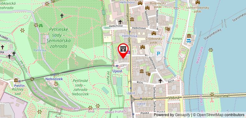 Bản đồ đến Apartment under Prague Eiffel Tower
