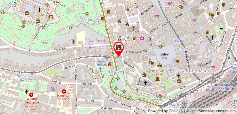Barcelo Brno Palace on maps