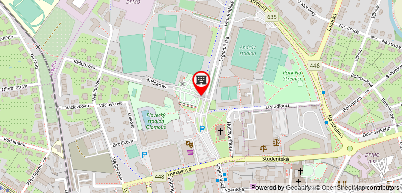 在地图上查看奧洛穆茨議會中心NH典藏酒店