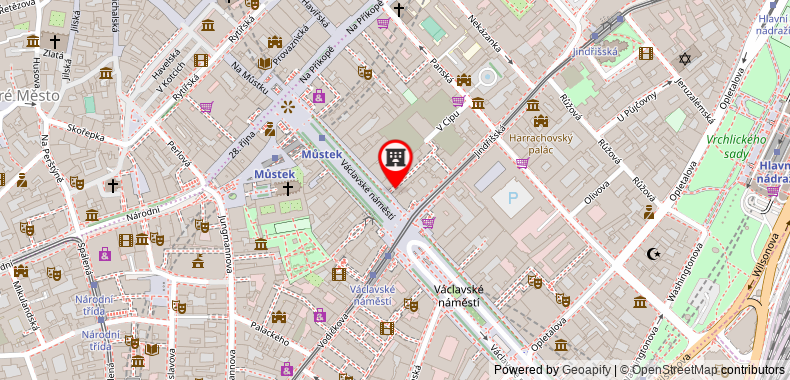 在地图上查看VN17 Rooftop Suites by Prague Residences