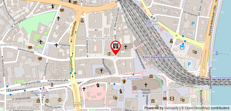 Bản đồ đến Hilton Cologne