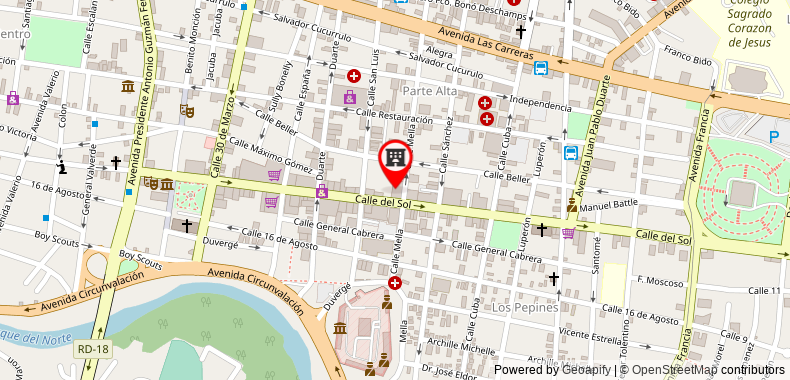 Bản đồ đến Khách sạn Hodelpa Centro Plaza