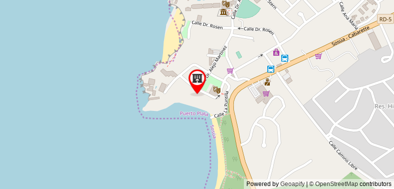 Bản đồ đến Sosua Bay Beach Resort - All Inclusive