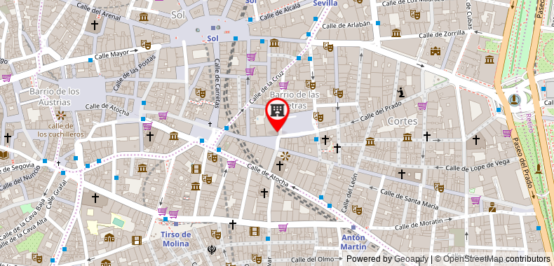 Bản đồ đến ME Madrid Reina Victoria