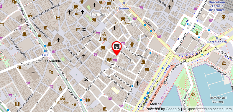 Brun Barcelona Bed and Breakfast on maps