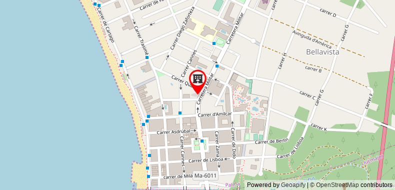 Bản đồ đến Khách sạn Playa Sol
