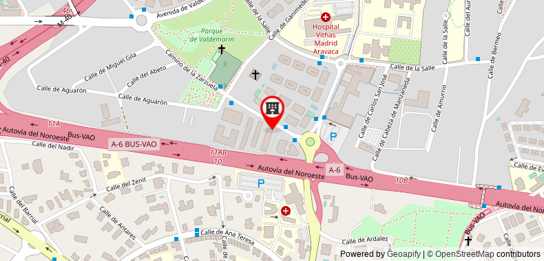 Bản đồ đến Khách sạn AC Aravaca