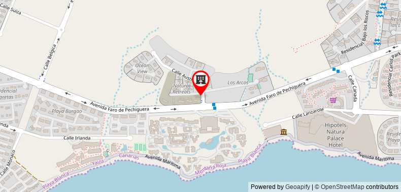 Bản đồ đến Hoopoe Villas Lanzarote