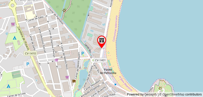 Hotel Arena Prado on maps