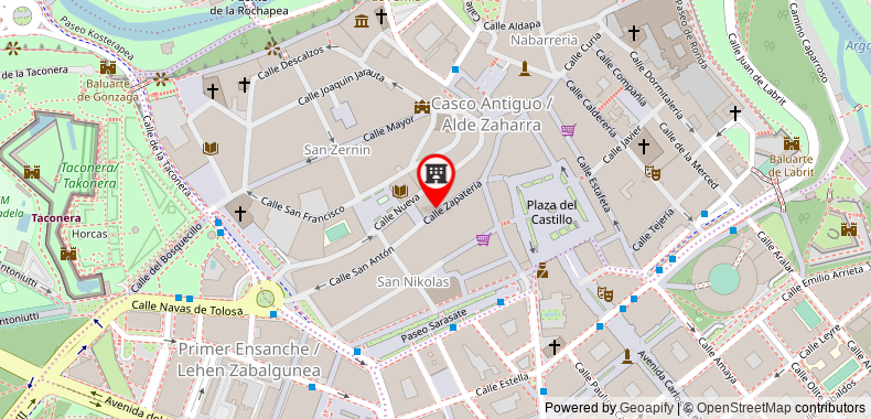 Bản đồ đến Zapa Palace Pamplona