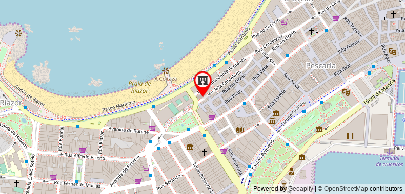 Bản đồ đến Khách sạn Zenit Coruna