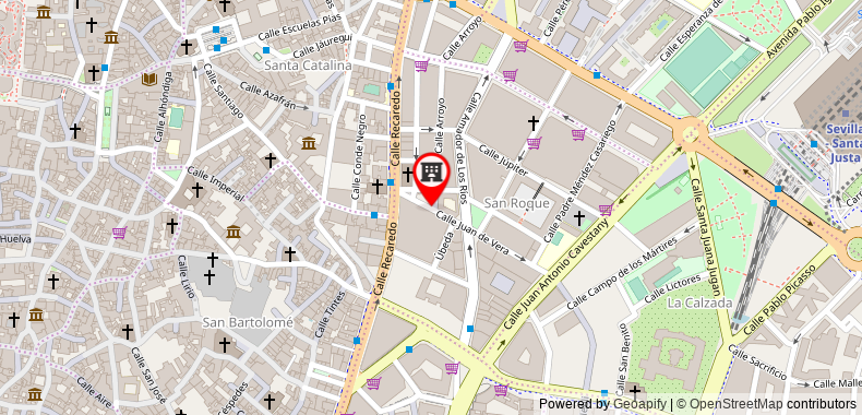 Bản đồ đến Khách sạn Macia Sevilla KUBB