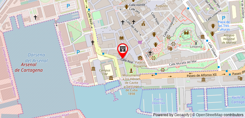 Bản đồ đến Khách sạn Nh Cartagena